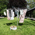 Brabantia Lift-O-Matic 60m Rotary Clothes Airer, Ground Spike & Cover