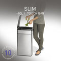 Simplehuman 40L Slim Touch-Bar Bin