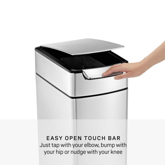 Simplehuman 40L Slim Touch-Bar Bin