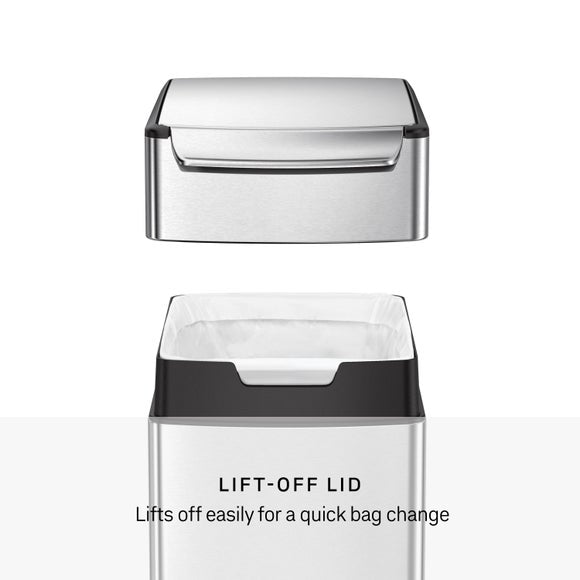 Simplehuman 40L Slim Touch-Bar Bin