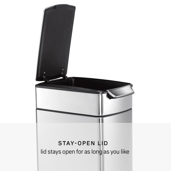 Simplehuman 40L Slim Touch-Bar Bin