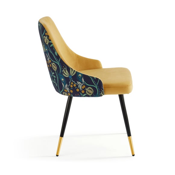 Ariana Set of 2 Dining Chairs, Havisham Print Velvet, product image 6