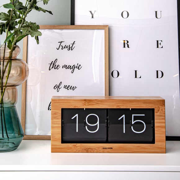 Karlsson XL Boxed Flip Mantel Clock, product image 3