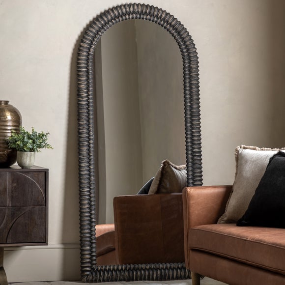 Sawan Arched Distressed Full Length Leaner Mirror, product image 1