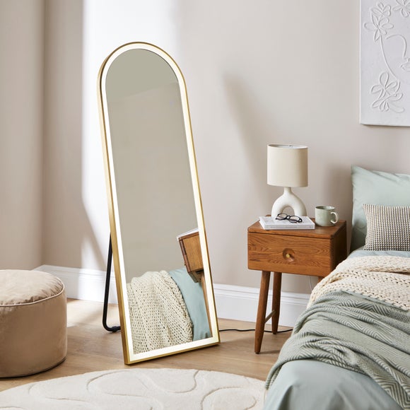 Arched Light Up Full Length Free Standing Cheval Mirror, product image 11