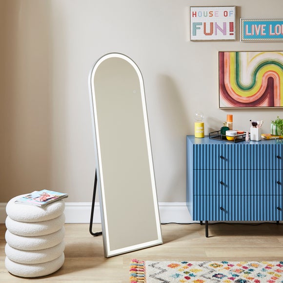 Arched Light Up Full Length Free Standing Cheval Mirror, product image 6
