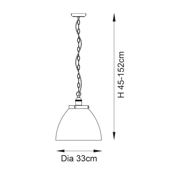 Vogue Tobermory Grand Industrial Adjustable Pendant Light