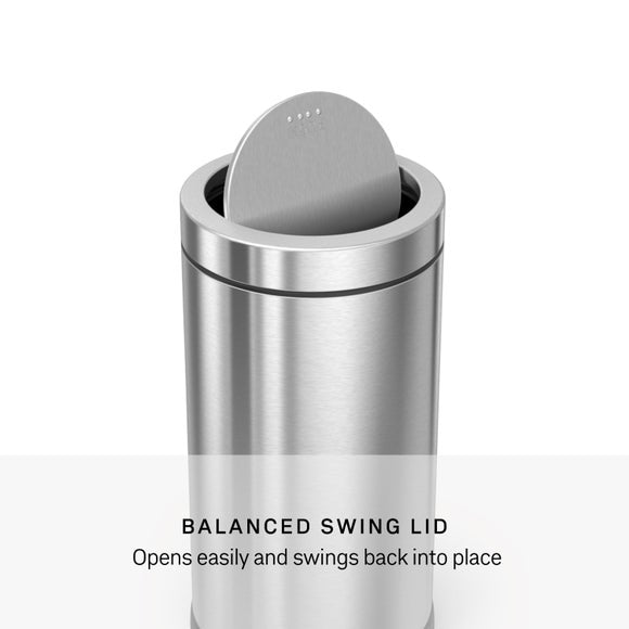 Simplehuman 55L Stainless Steel Swing Top Bin