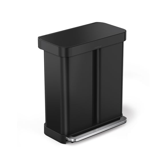 Simplehuman 3424L Stainless Steel Dual Compartment Pedal Bin, product image 3