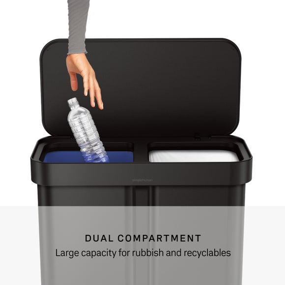 Simplehuman 3424L Stainless Steel Dual Compartment Pedal Bin, product image 4