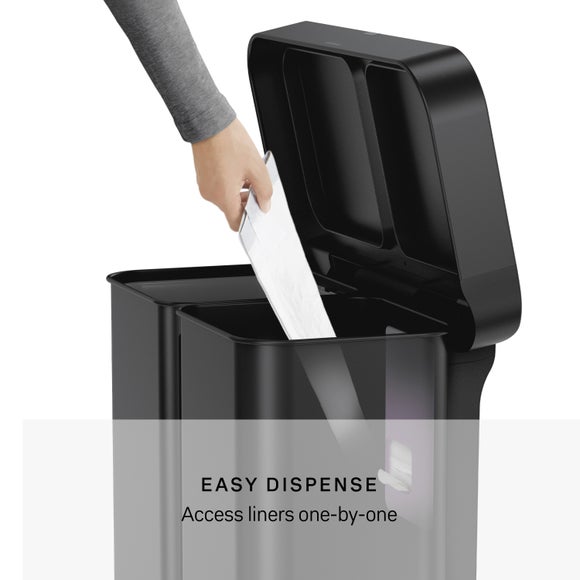 Simplehuman 3424L Stainless Steel Dual Compartment Pedal Bin, product image 5