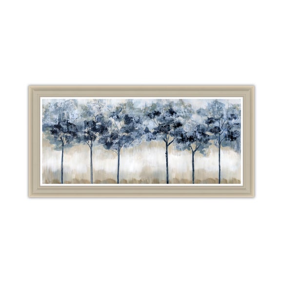 Artko Indigo Grove Panoramic Framed Print