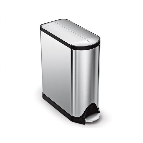 Simplehuman 2020L Stainless Steel Touch Bar Butterfly Recycling Bin