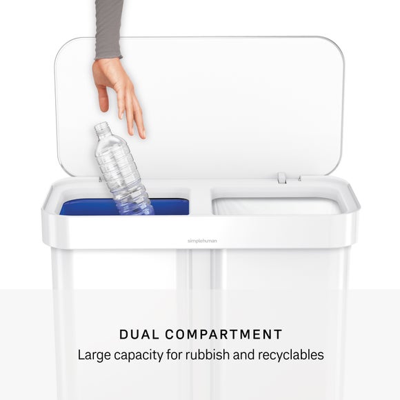Simplehuman 3424L Stainless Steel Dual Compartment Pedal Bin, product image 12