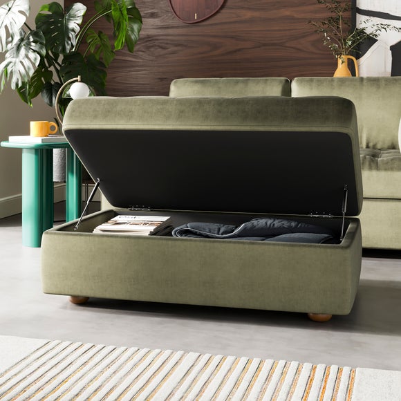 Zoe II Velvet Storage Footstool, product image 22