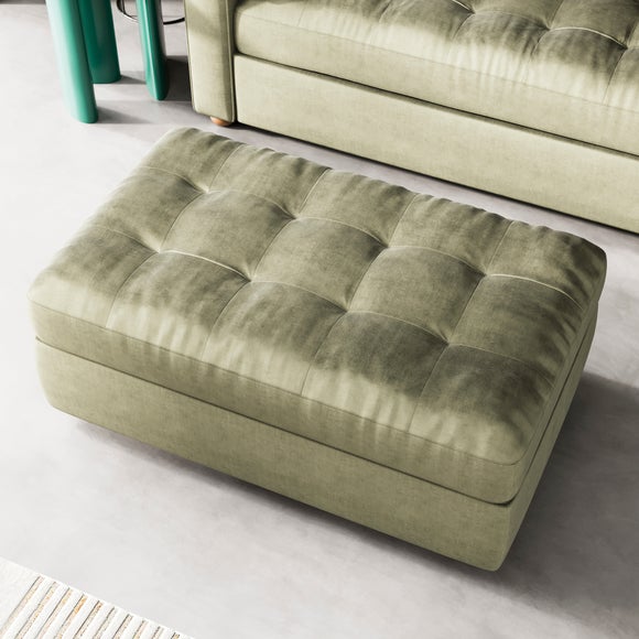 Zoe II Velvet Storage Footstool, product image 24