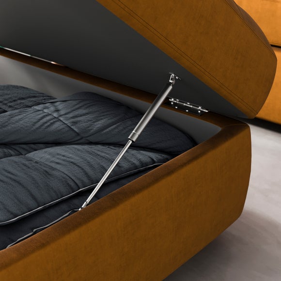 Zoe II Velvet Storage Footstool, product image 3