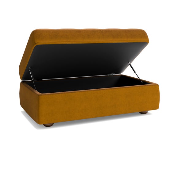 Zoe II Velvet Storage Footstool, product image 9