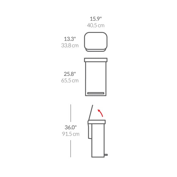 Simplehuman 45L Rectangular Bin