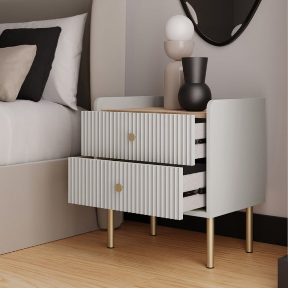 Georgi 2 Drawer Bedside Table, product image 9