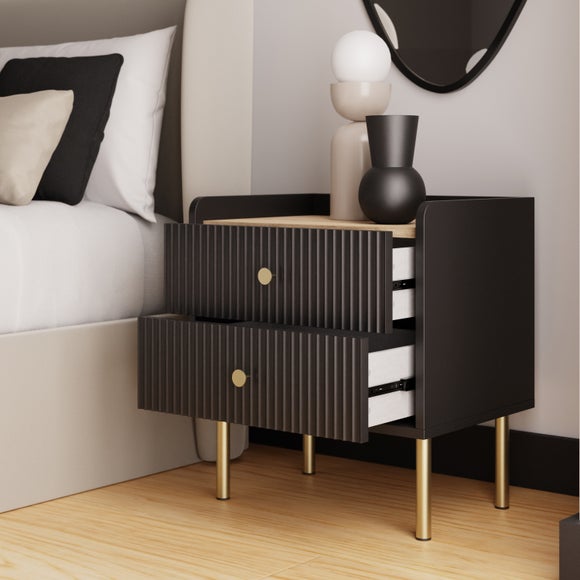 Georgi 2 Drawer Bedside Table, product image 2