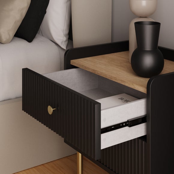 Georgi 2 Drawer Bedside Table, product image 3