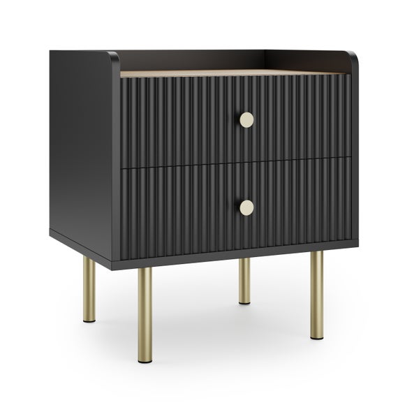 Georgi 2 Drawer Bedside Table, product image 6