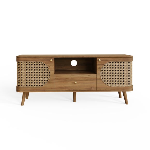 Sorrel Wide TV Unit for TVs up to 55", Wood Effect