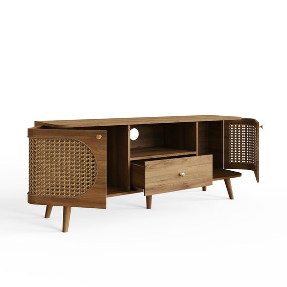 Sorrel Wide TV Unit for TVs up to 55", Wood Effect