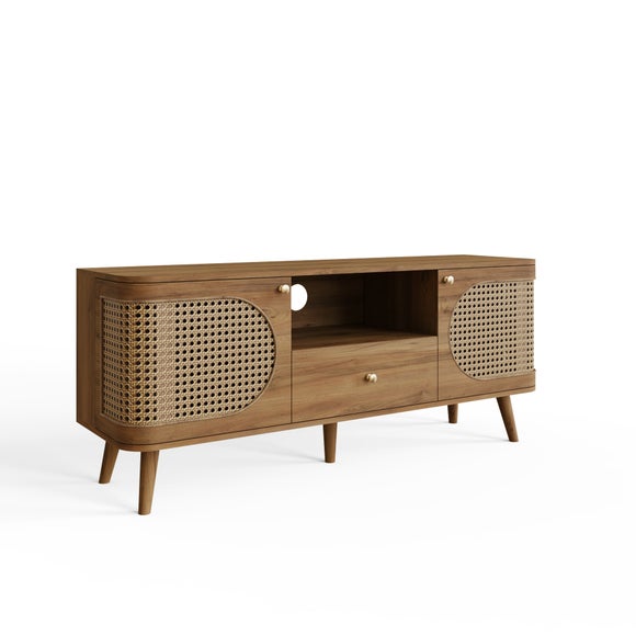 Sorrel Wide TV Unit for TVs up to 55", Wood Effect