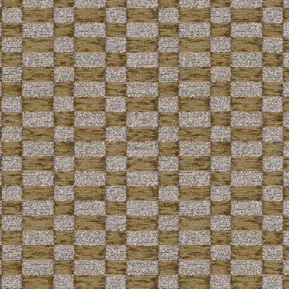 Clara Checkerboard Chenille Wooden Arm Accent Chair