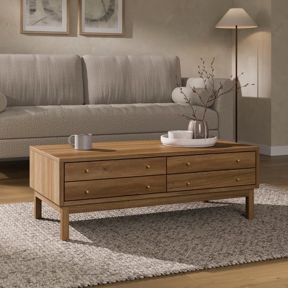 Edgar Coffee Table, Oak Effect