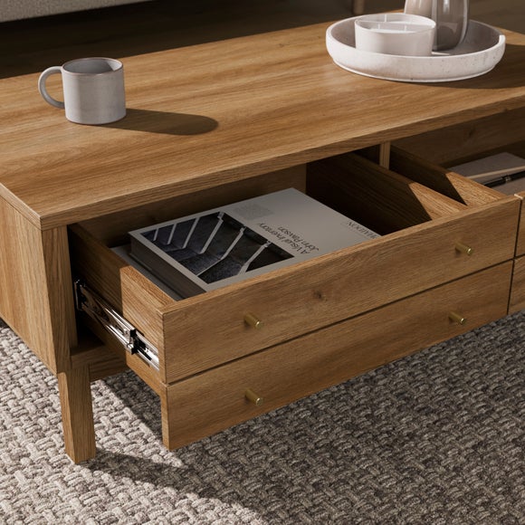 Edgar Coffee Table, Oak Effect