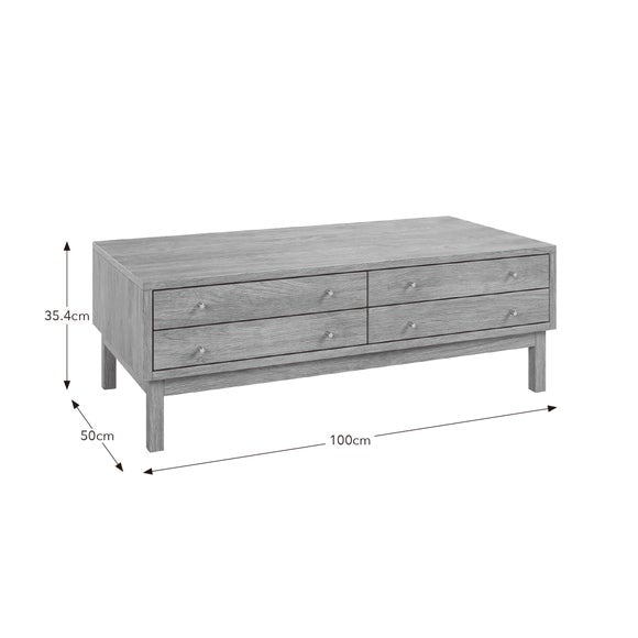 Edgar Coffee Table, Oak Effect
