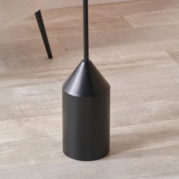 Pacific Lifestyle Oscar Metal and Linen Structured Floor Lamp