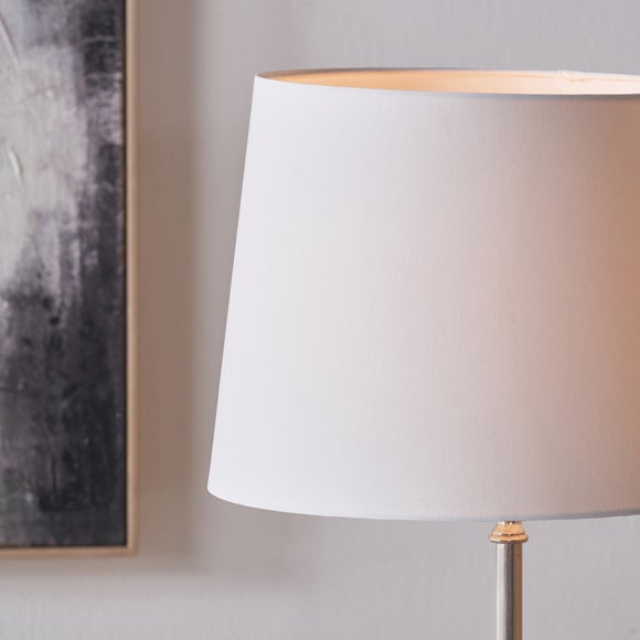 Pacific Lifestyle Auden Metal Stick Floor Lamp with Adelaide Tapered Cotton Mix Lampshade, product image 9