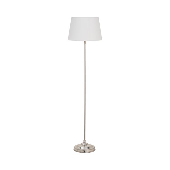 Pacific Lifestyle Auden Metal Stick Floor Lamp with Adelaide Tapered Cotton Mix Lampshade, product image 12