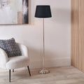 Pacific Lifestyle Auden Metal Stick Floor Lamp with Adelaide Tapered Cotton Mix Lampshade, product image 1