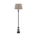 Pacific Lifestyle Emilio Matt Candlestick Floor Lamp with Martigues Boucle Tapered Lampshade