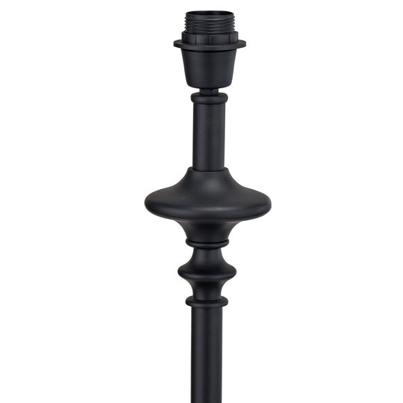 Pacific Lifestyle Emilio Matt Candlestick Floor Lamp with Martigues Boucle Tapered Lampshade