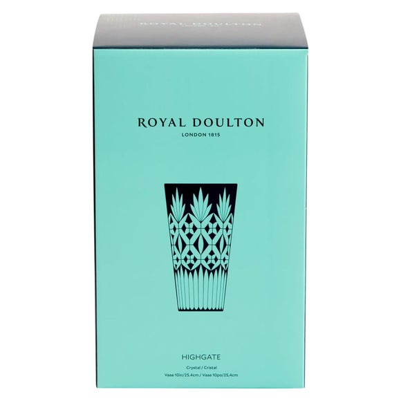 Royal Doulton Highgate Diamond Glass Vase