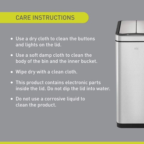 EKO Phantom Deluxe Stainless Steel Sensor Bin, product image 7