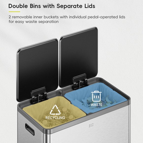EKO Ecocasa Plus 4040L Stainless Steel Recycling Bin
