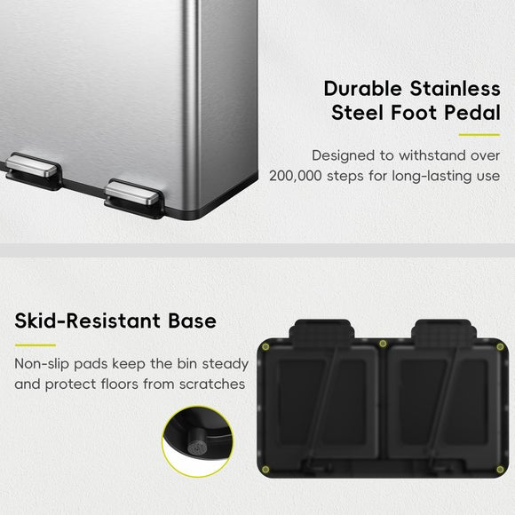 EKO Ecocasa Plus 4040L Stainless Steel Recycling Bin