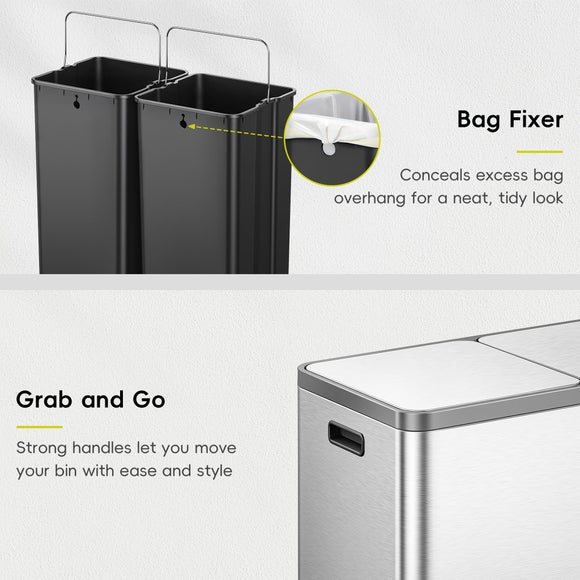 EKO Ecocasa Plus 4040L Stainless Steel Recycling Bin