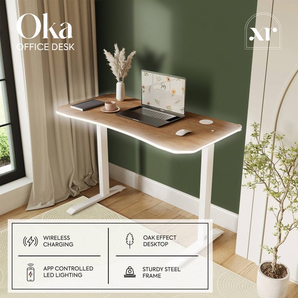 X Rocker Oka LED Compact Office Desk, product image 10