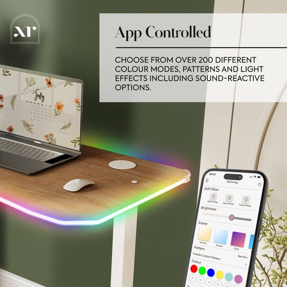 X Rocker Oka LED Compact Office Desk, product image 12
