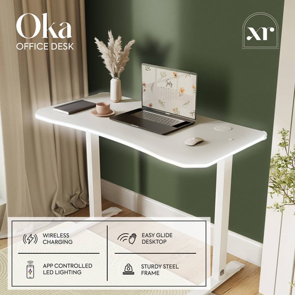X Rocker Oka LED Compact Office Desk, product image 2