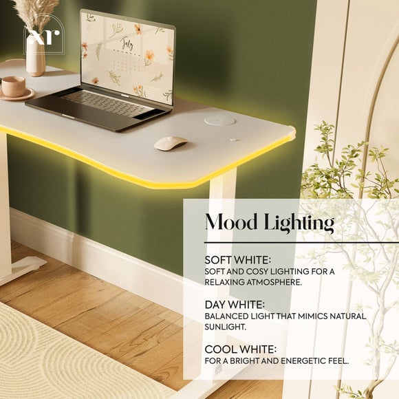 X Rocker Oka LED Compact Office Desk, product image 3