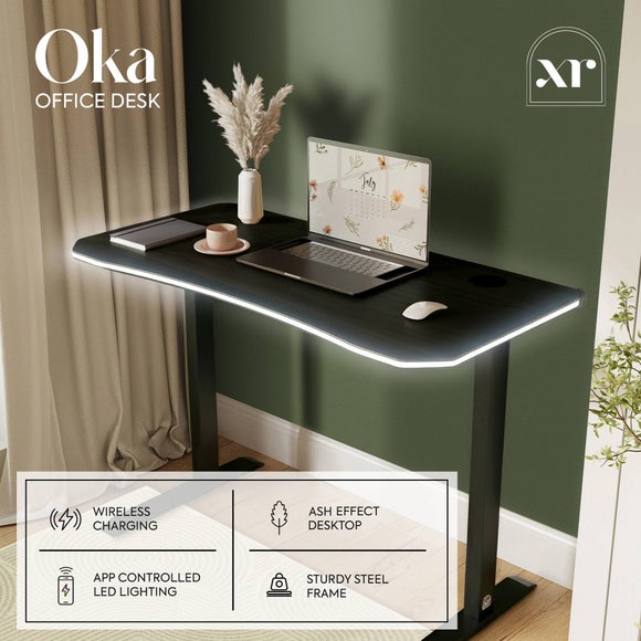 X Rocker Oka LED Compact Office Desk, product image 18